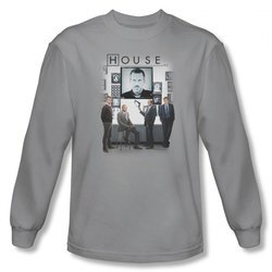 House Shirt Cast Long Sleeve Silver Tee T-Shirt