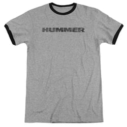 Click to get Hummer Distressed Logo Athletic Heather Ringer Shirt