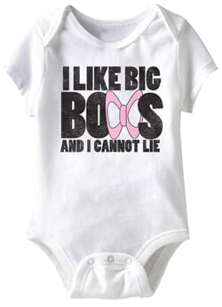 Click to get I Like Big Boobs Funny Baby Romper White Infant Babies Creeper