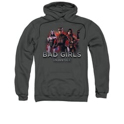 Click to get Injustice Gods Among Us Hoodie Bad Girls Charcoal Sweatshirt Hoody