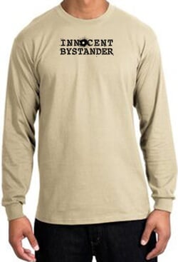 Click to get INNOCENT BYSTANDER BLACK Funny Adult Long Sleeve TShirt  Sand