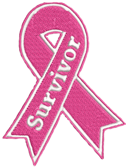 Click to get Survivor IronOn Applique Patch  Breast Cancer Ribbon