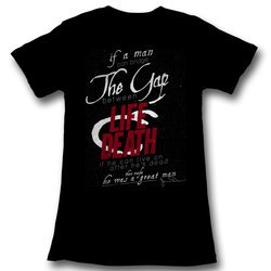 James Dean Juniors Shirt Life & Death Black Tee T-Shirt