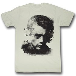 James Dean Shirt Everything Fades Adult Dirty White Tee T-Shirt