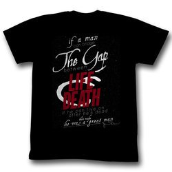 James Dean Shirt Life & Death Adult Black Tee T-Shirt