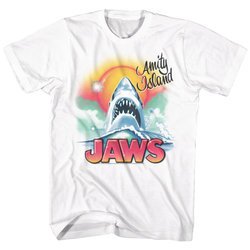 Jaws Shirt Airbrush White T-Shirt