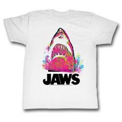 Jaws Shirt Color Splash White T-Shirt