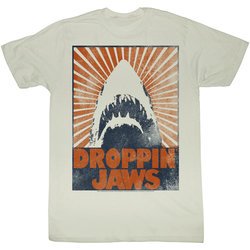 Jaws Shirt Droppin Jaw Adult Dirty White Tee T-Shirt