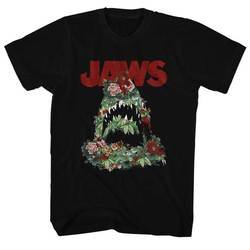 Jaws Shirt Flowers Black T-Shirt