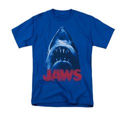 Jaws Shirt From Below Royal Blue T-Shirt