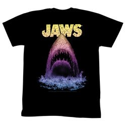 Jaws Shirt Great White Adult Black Tee T-Shirt