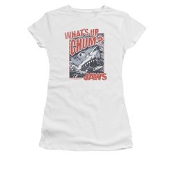 Jaws Shirt Juniors Block Chum White T-Shirt