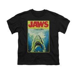 Jaws Shirt Kids Bright Black T-Shirt