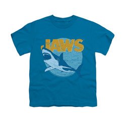 Jaws Shirt Kids Day Glow Turquoise T-Shirt