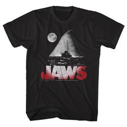 Jaws Shirt Night Black T-Shirt