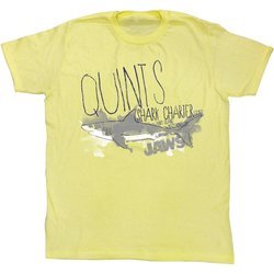 Jaws Shirt Quints Shark Charter Yellow T-Shirt