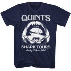 Jaws Shirt Quints Shark Tours Navy T-Shirt