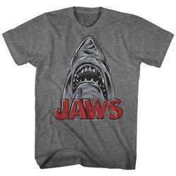 Jaws Shirt Schetchy Shark Athletic Heather T-Shirt