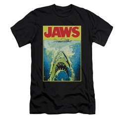 Jaws Shirt Slim Fit Bright Black T-Shirt