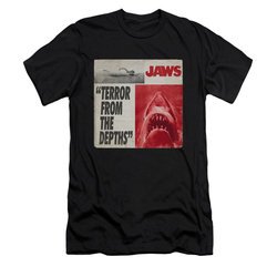 Jaws Shirt Slim Fit Terror Black T-Shirt