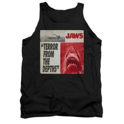 Jaws Shirt Tank Top Terror Black Tanktop