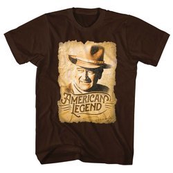 John Wayne Shirt American Legend Poster Black T-Shirt