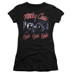 Click to get Juniors Motley Crue GIRLS GIRLS GIRLS Fitted Tee  Black