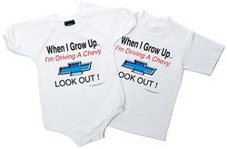 Kids Chevy Tee shirt - When I Grow Up, Lookout!