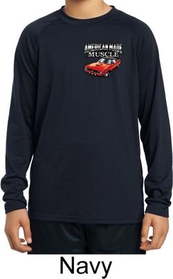 Kids Dodge American Made Muscle Pocket Print Dry Wicking Long Sleeve