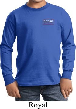 Kids Dodge Brothers Pocket Print Long Sleeve Shirt