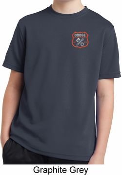 Kids Dodge Garage Pocket Print Moisture Wicking Shirt