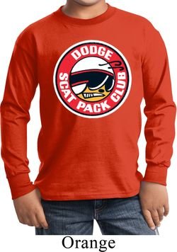 Kids Dodge Shirt Dodge Scat Pack Club Long Sleeve Tee T-Shirt