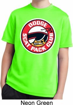 Kids Dodge Shirt Dodge Scat Pack Club Moisture Wicking Tee T-Shirt