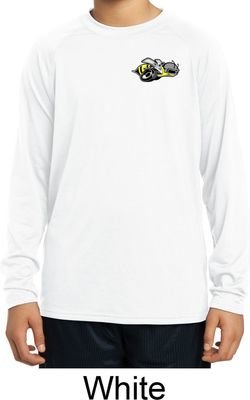 Kids Dodge Super Bee Logo Pocket Print Dry Wicking Long Sleeve Shirt
