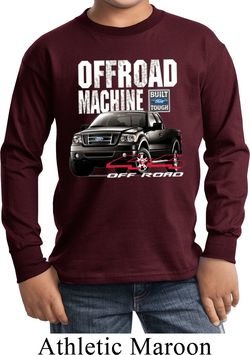 Kids Ford Shirt F-150 4X4 Off Road Machine Long Sleeve Shirt