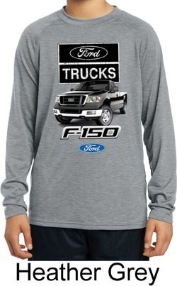 Kids Ford Shirt F-150 Truck Dry Wicking Long Sleeve Shirt