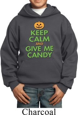 Kids Halloween Hoodie Keep Calm and Give Me Candy Hoody