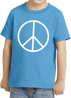 Kids Peace Shirt Basic Peace White Toddler Tee T-Shirt