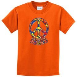 Kids Peace Shirt Funky Peace Tee T-Shirt