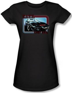 Knight Rider Juniors T-shirt Kitt Classic Black Tee Shirt