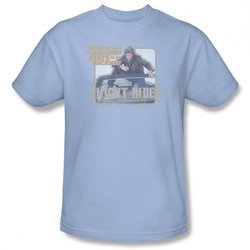 Knight Rider Shirt Back Seat Light Blue T-Shirt