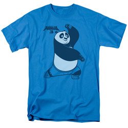 Kung Fu Panda 3 Shirt Fighting Stance Turquoise T-Shirt