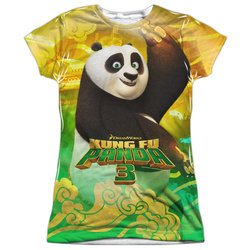 Kung Fu Panda 3 Po And Friends Sublimation Juniors Shirt