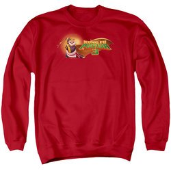 Kung Fu Panda 3 Sweatshirt Po Logo Adult Red Sweat Shirt