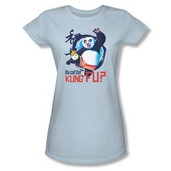 Kung Fu Panda Shirt Juniors Kung Fu Light Blue Tee T-Shirt
