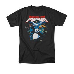 Kung Fu Panda Shirt Kung Fu Group Adult Black Tee T-Shirt
