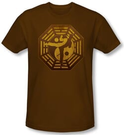 Click to get Kung Fu Yin Yang Tshirt  Mens Brown Martial Arts Tee Shirt