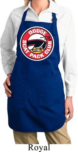 Ladies Apron Dodge Scat Pack Club Full Length Apron with Pockets