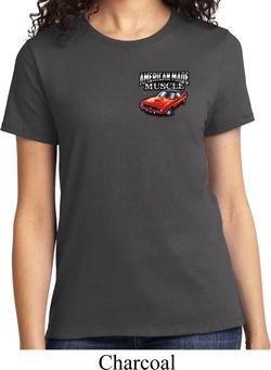 Ladies Dodge American Made Muscle Pocket Print Shirt
