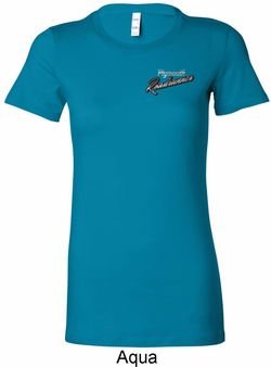Ladies Dodge Plymouth Roadrunner Pocket Print Longer Length Shirt